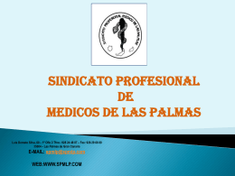 Diapositiva 1 - Sindicato Profesional de Médicos de Las Palmas