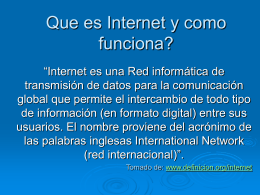 Que es Internet?
