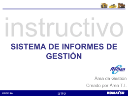 Manual Informes de Gestión - Intranet KRCC