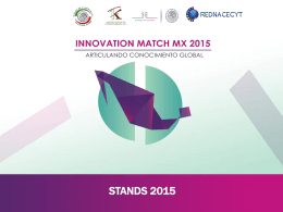 stands 2015 - Innovation Match MX