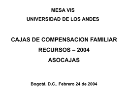 ccf fovis 2004 - Mesa VIS - Universidad de los Andes