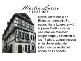 Martín Lutero - Letramorfosis