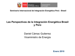 Seminario Internacional de Integración Energética Perú - Brasil