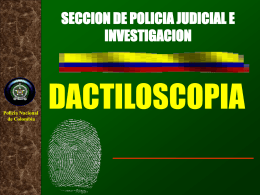 DACTILOSCOPIA POLICIA DE COLOMBIA