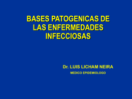 Bases Patogénicas de las Enfermedades Infecciosas
