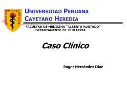 RESUMEN HISTORIA CLÍNICA - Sociedad Peruana de Pediatría