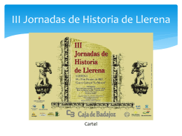 III Jornadas de Historia de Llerena