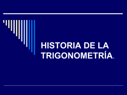Historia de la Trigonometría