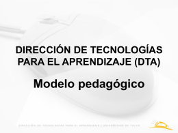 dirección de tecnologías para el aprendizaje (dta)
