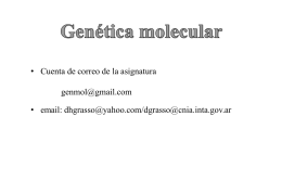 1ra clase - Genética Molecular