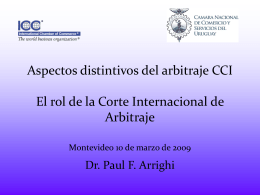 Presentación Dr. Paul Arrighi - Cámara Nacional de Comercio y
