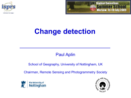 Change detection lecture