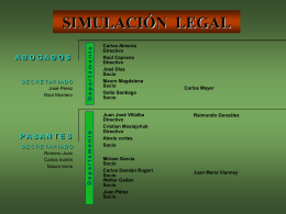 Simulación Legal - Integración de Áreas