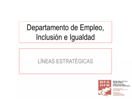 Departamento de Empleo, Inclusión e Igualdad
