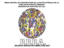MESA CENTRAL DE CONCERTACIÓN DE LA POLÍTICA PÚBLICA