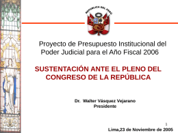 Poder Judicial - Congreso de la República del Perú