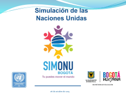 ¿Que es una simulación de Modelo de las Naciones Unidas?
