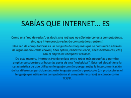2. Presentación de internet