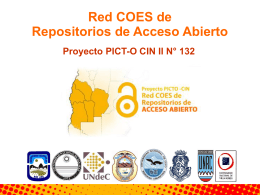 Red COES de Repositorios de Acceso Abierto Proyecto PICT