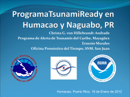 Programa Tsunami Ready en Humacao
