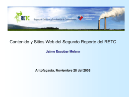 Nuevo Sitio Web RETC