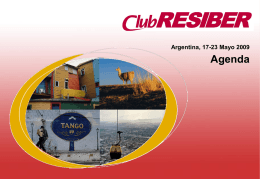 Agenda club RESIBER 2009 Argentina