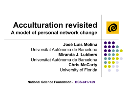 Acculturation revisited: a model of personal network change