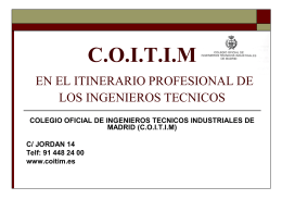otros servicios - Colegio Oficial de Ingenieros Técnicos Industriales