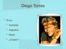 Diego Torres Él es... Cantante Argentino Rubio ¿Guapo?