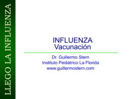 Vacunas contra la Influenza - Guillermo Stern Pediatra en Caracas