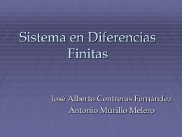 Sistema en Diferencias FinitasMURILLO