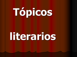 Tópicos literarios - HablandodeESO