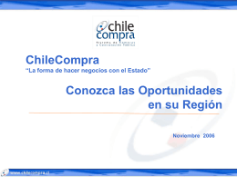 Qué es ChileCompra?
