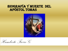 519biografia y muerte del apostol Tomas