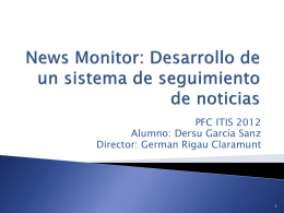 News Monitor: Desarrollo de un sistema de seguimiento de noticias