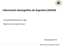14- Informacion Demografica Argentina UNLU - InfoArgentina