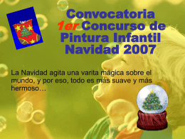 Convocatoria 1er Concurso de Pintura Infantil Navidad 2007