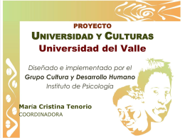 Proyecto Universidad y Culturas: educación e inclusión