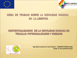 Contextualización de la movilidad humana en Trujillo