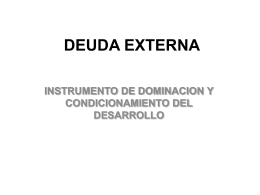 LA DEUDA EXTERNA - Fundación Buenos Aires XXI