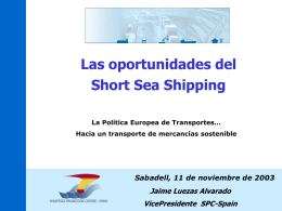 Las oportunidades del Short Sea Shipping