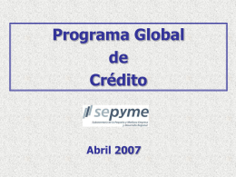 Programa Global de Crédito