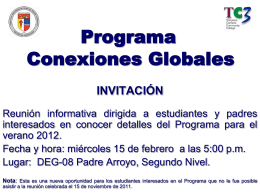 Programa de Conexiones Globales