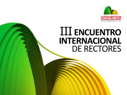 III Encuentro internacional de rectores