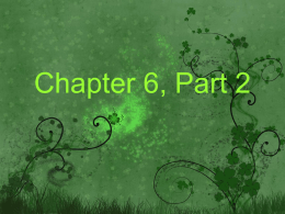 Chapter 6, Part 2