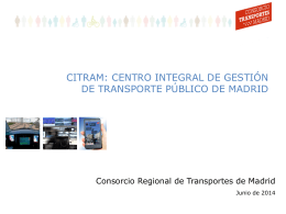 Centro Integral de Gestión de transporte público de Madrid