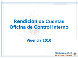 Diapositiva 1 - Gobernación de Cundinamarca