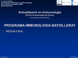 Diapositiva 1 - Universitat de Girona
