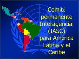 (IASC) para América Latina y el Caribe