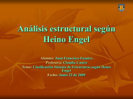 Análisis estructural según Heino Engel